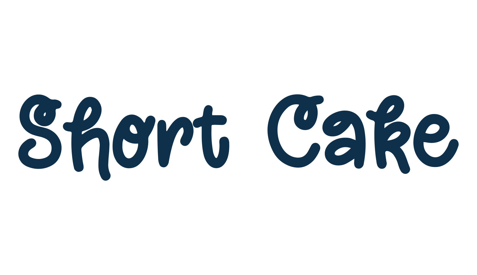 Short Cake, fancy various decorative script calligraphy font preview