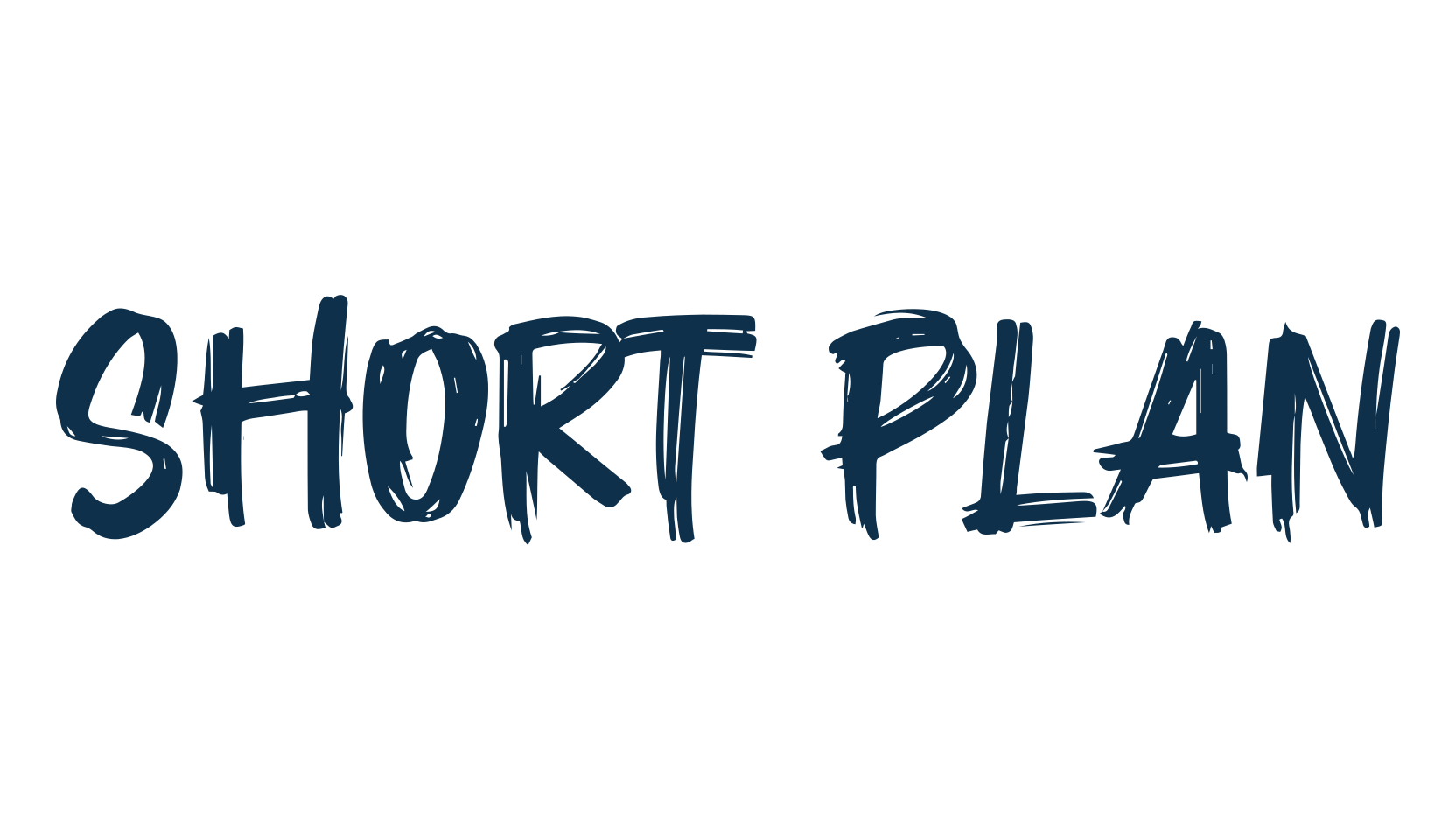 Short Plan, brush font preview