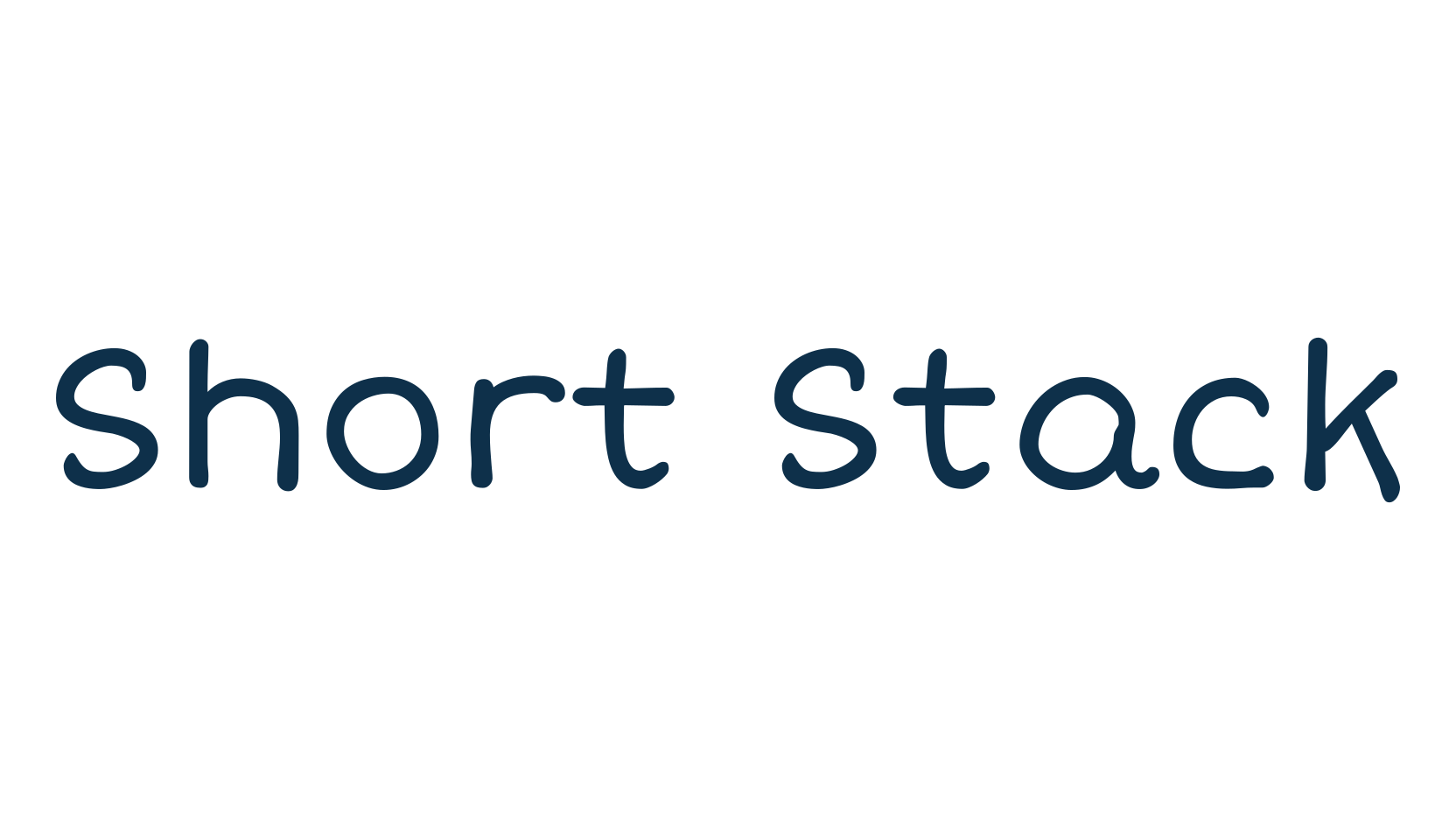 Short Stack, cartoon font preview