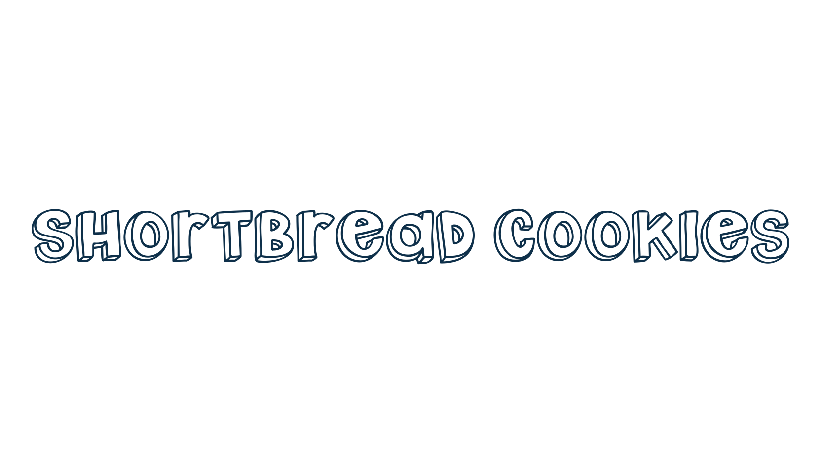 Shortbread Cookies, fancy cartoon decorative font preview