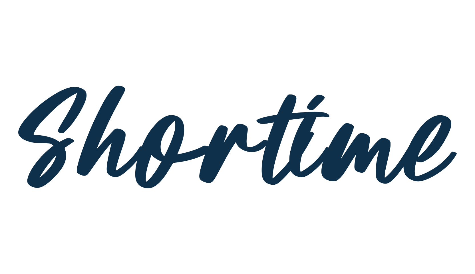 Shortime, handwriting font preview