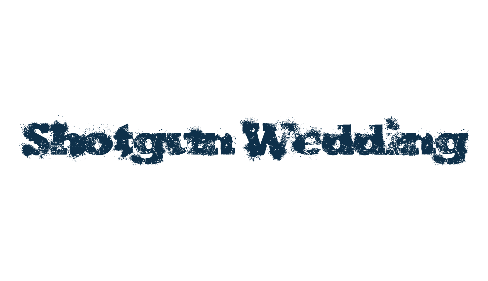 Shotgun Wedding, fancy destroy decorative font preview