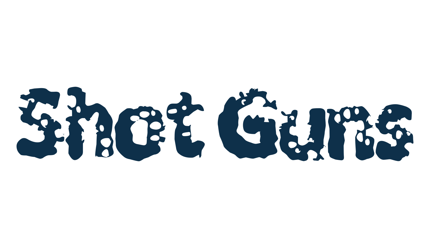 Shot Guns, destroy font preview