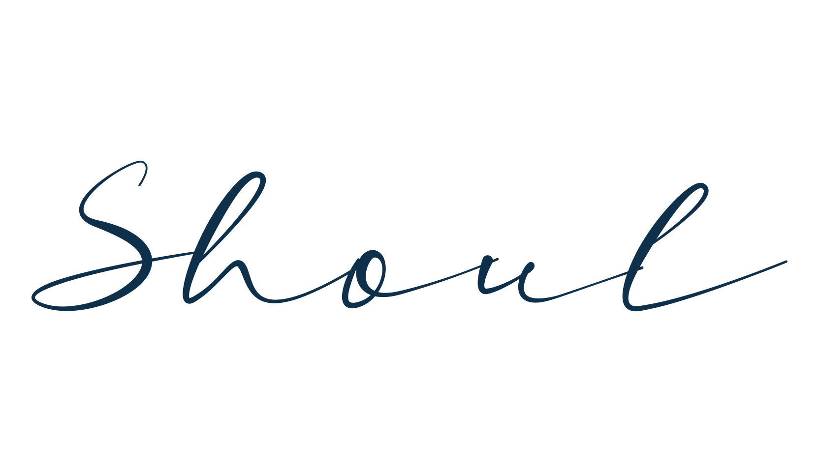Shoul, script handwritten fancy decorative calligraphy font preview