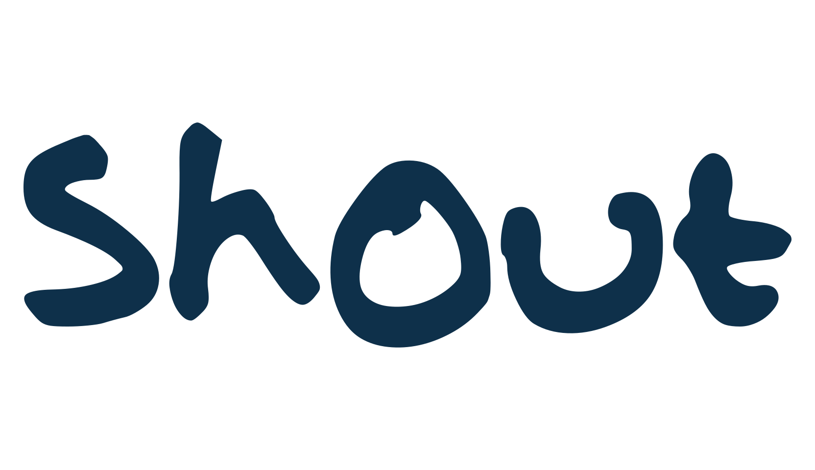 Shout, script handwritten fancy decorative calligraphy font preview