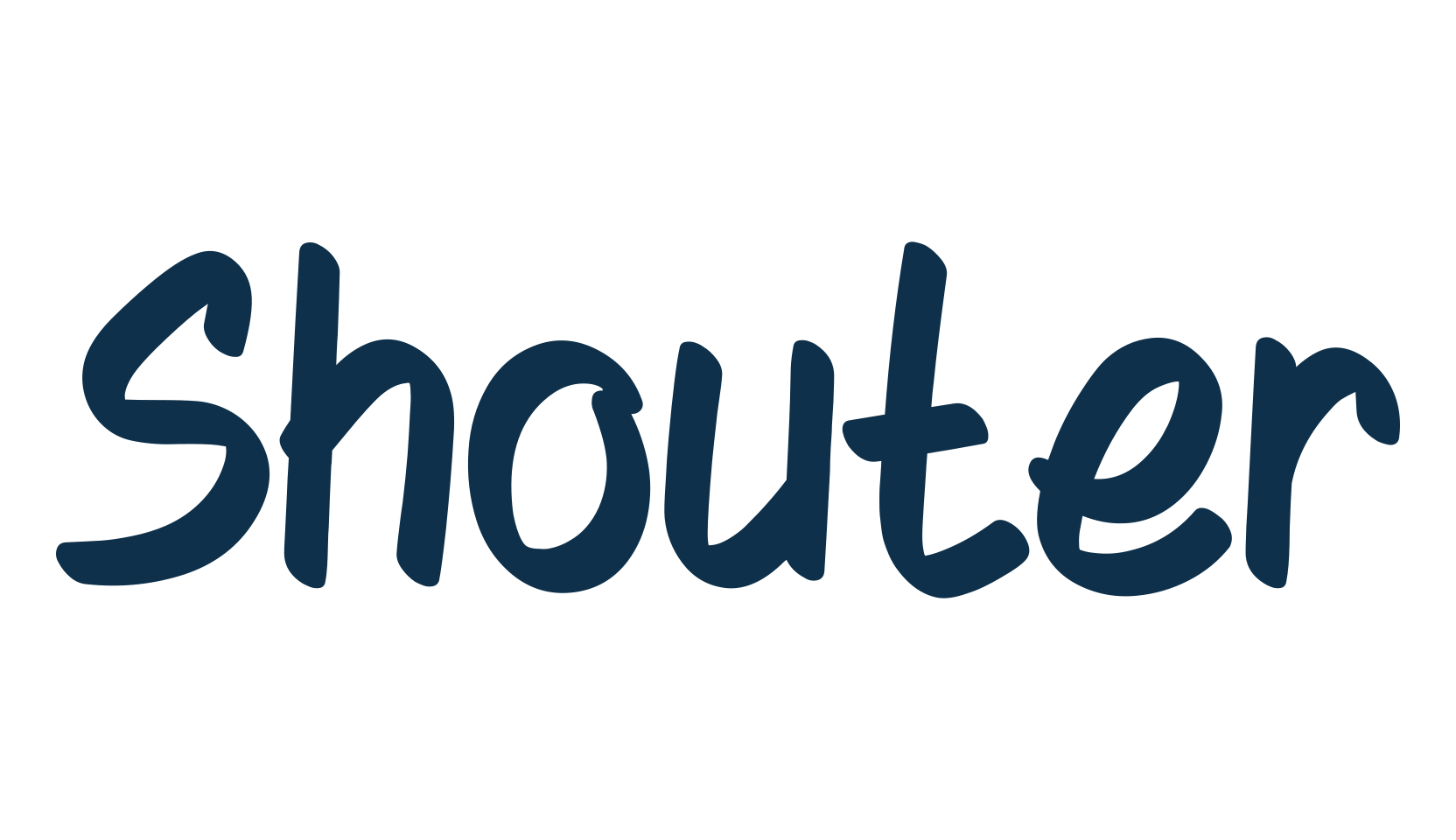 Shouter, handwriting font preview
