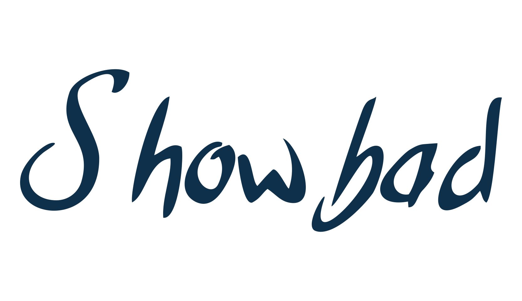 Showbad, script brush fancy decorative calligraphy font preview