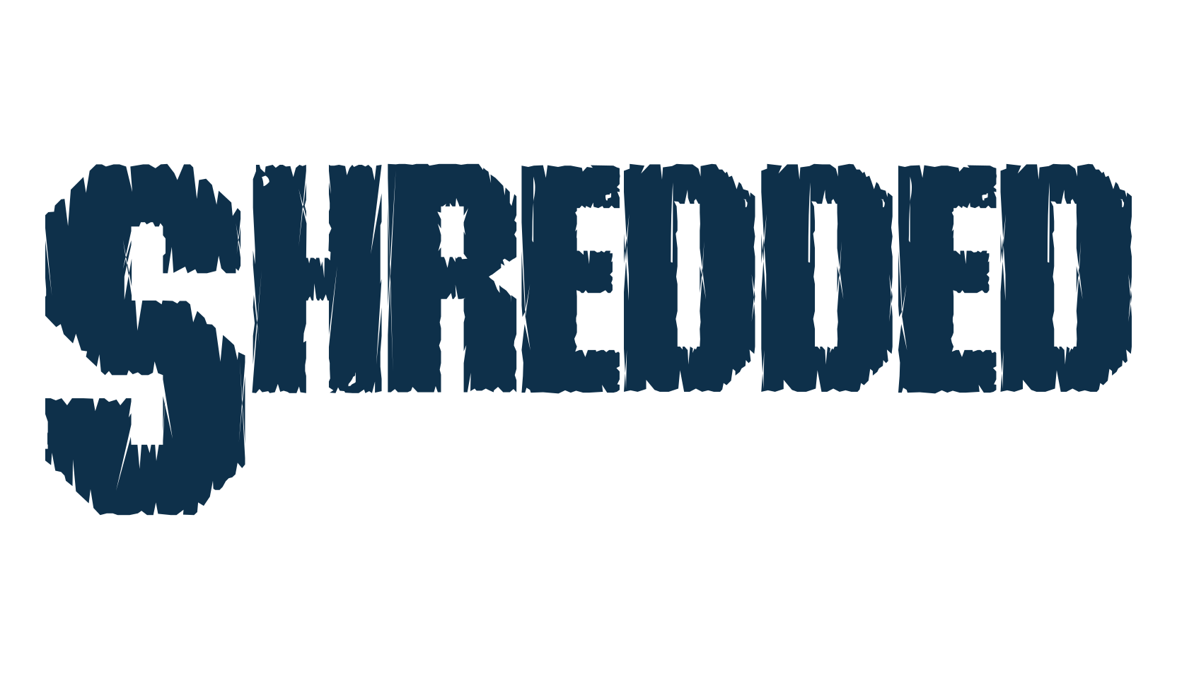Shredded, fancy eroded decorative font preview
