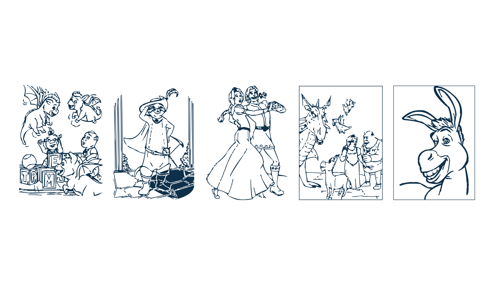 Shrek, fancy decorative font preview
