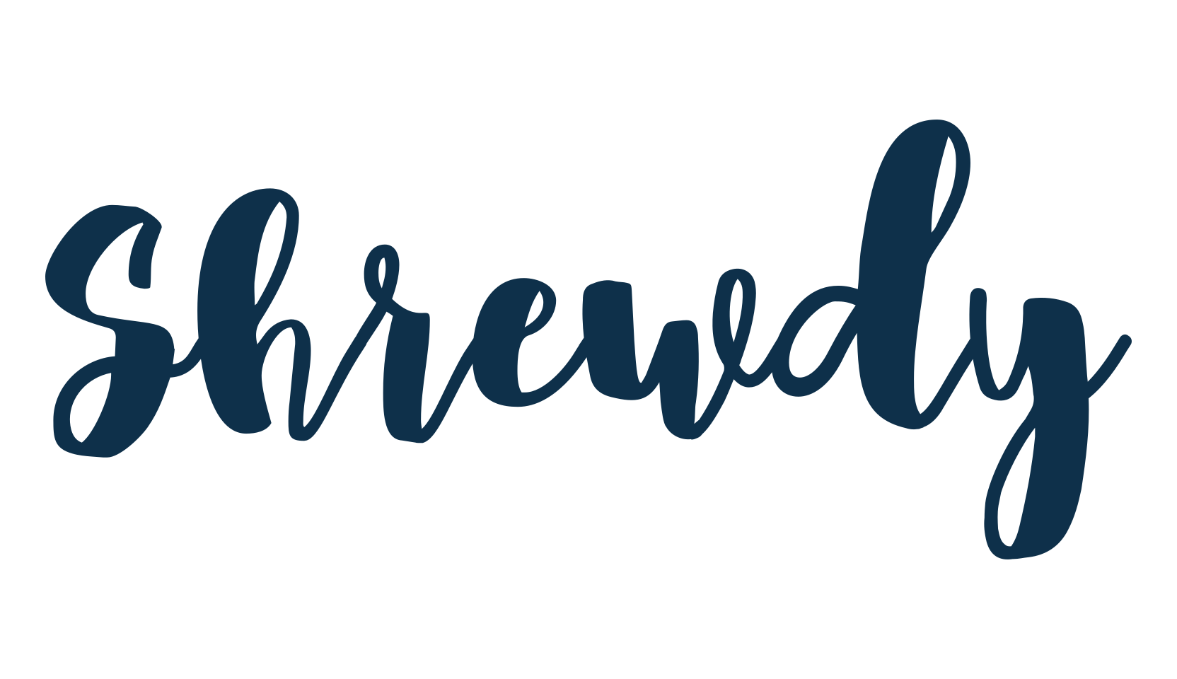 Shrewdy, fancy various decorative script calligraphy font preview