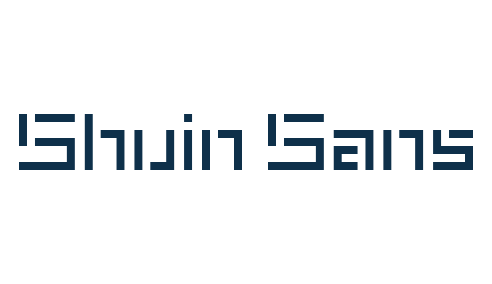 Shuin Sans, square font preview