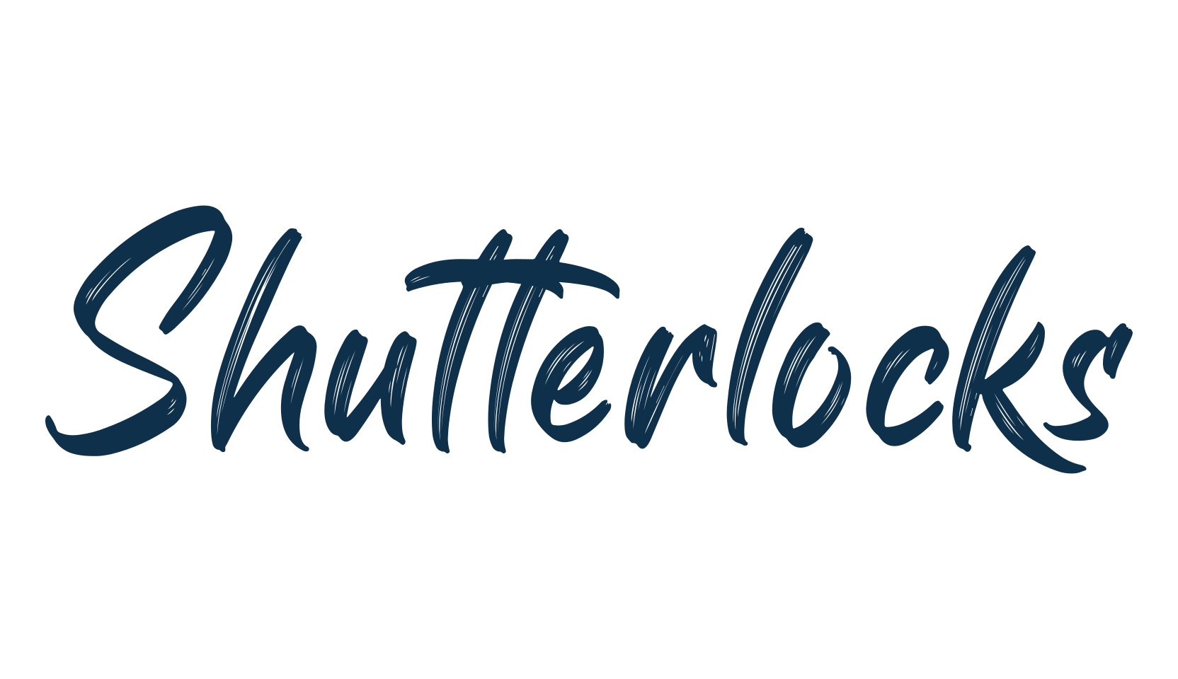 Shutterlocks, brush font preview