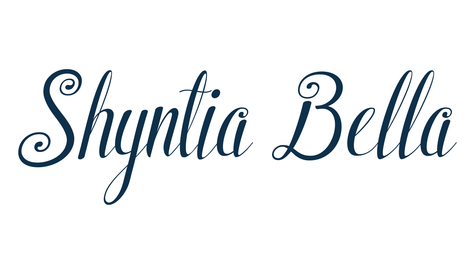 Shyntia Bella, script calligraphy fancy decorative font preview