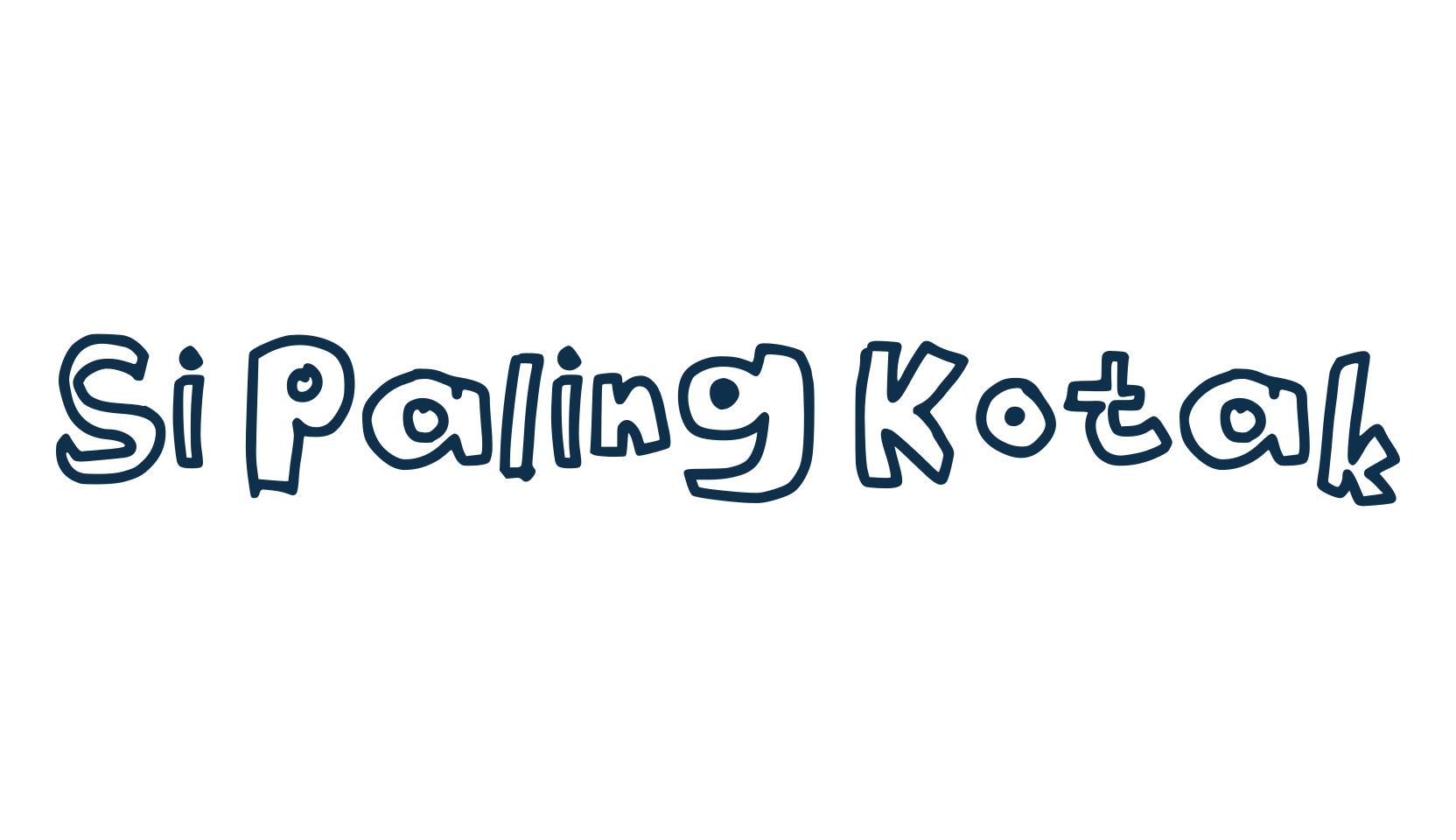 Si Paling Kotak, cartoon font preview