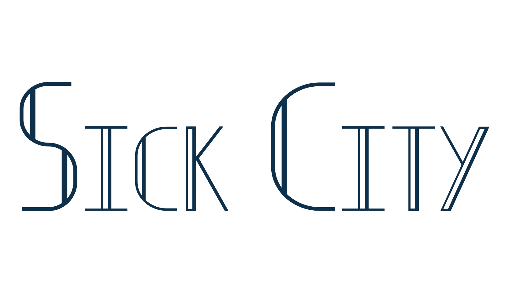 Sick City, fancy retro decorative font preview