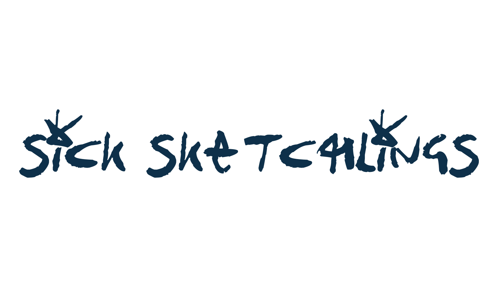 Sick Sketchlings, graffiti font preview