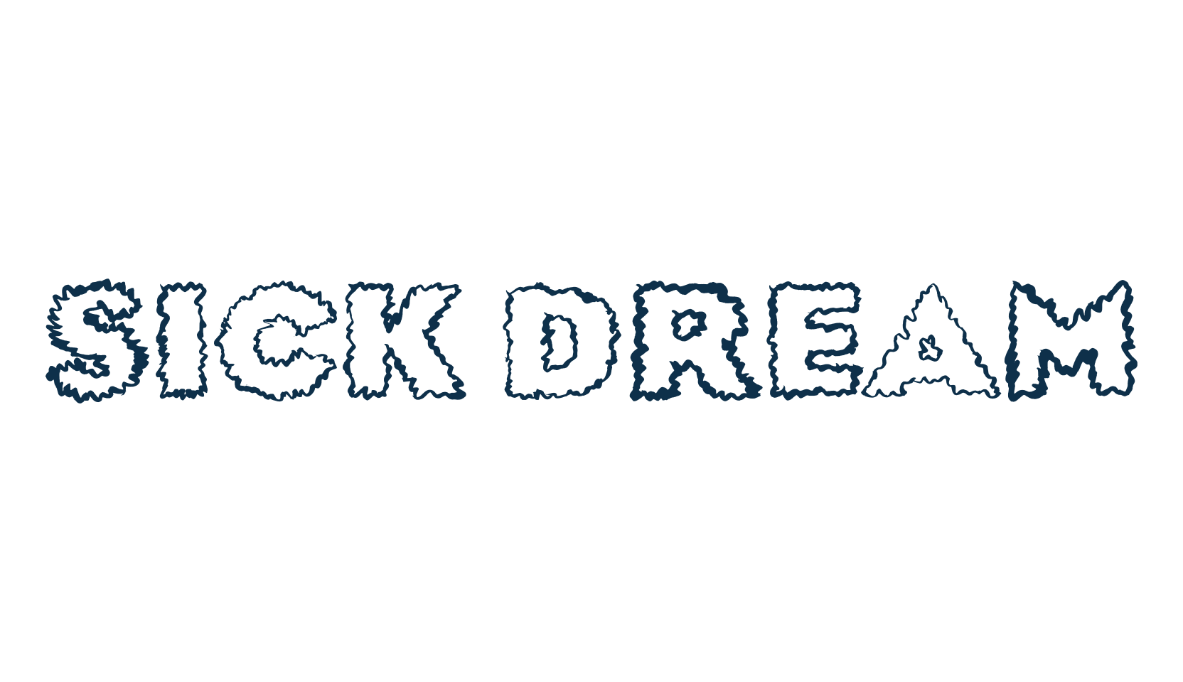 Sick Dream, halloween font preview