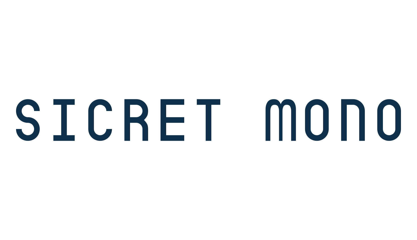 Sicret Mono, basic fixed width font preview
