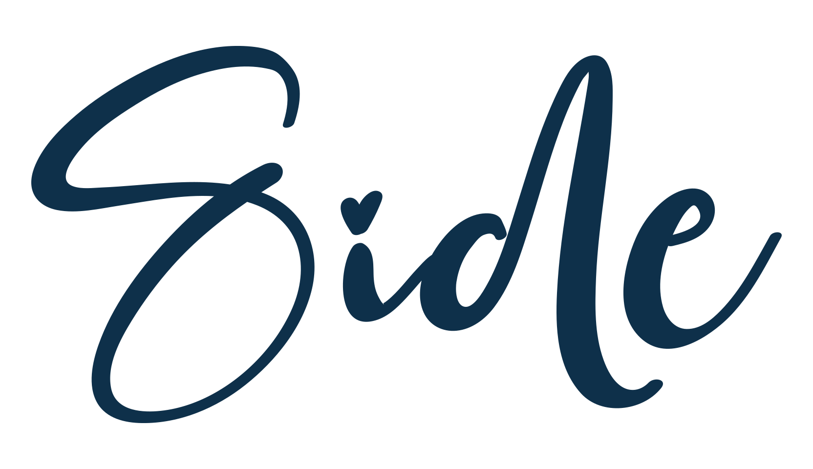 Side, handwriting font preview