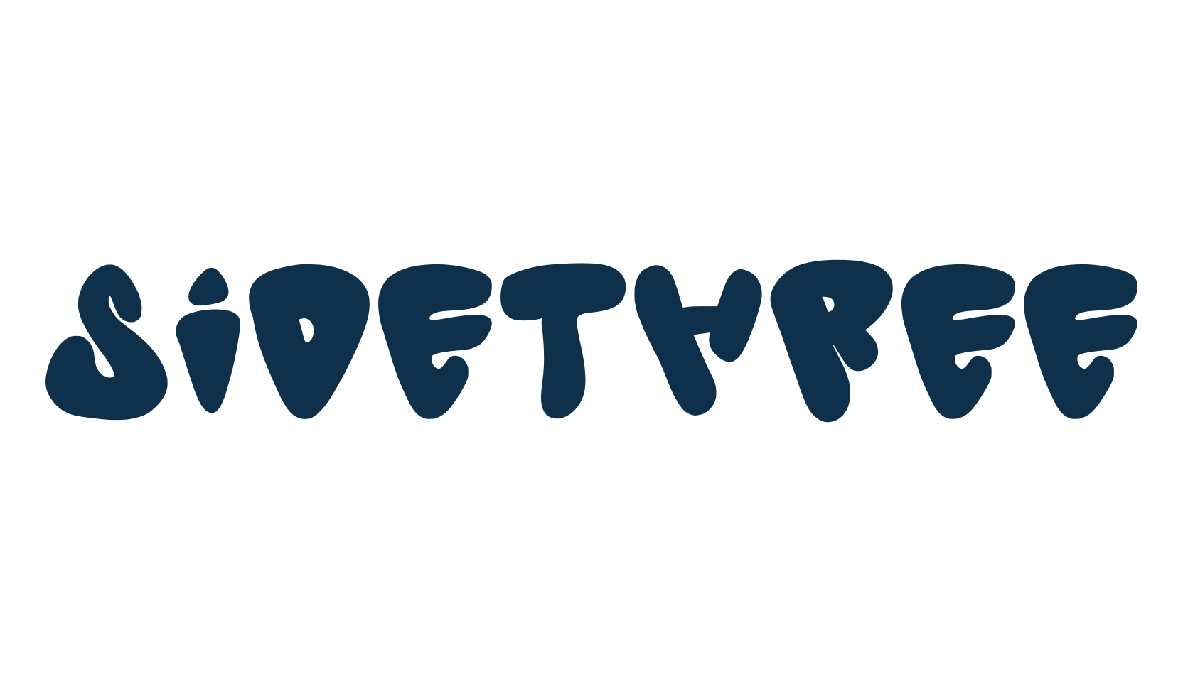 Sidethree, groovy font preview