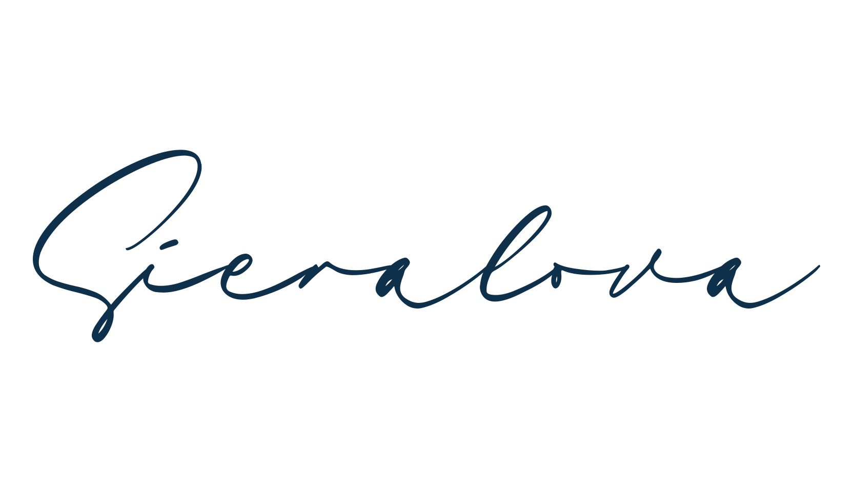 Sieralova, script handwritten fancy decorative calligraphy font preview