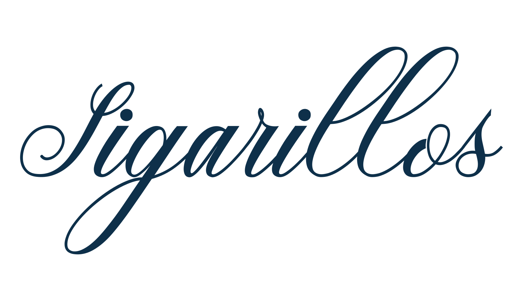 Sigarillos, calligraphy font preview