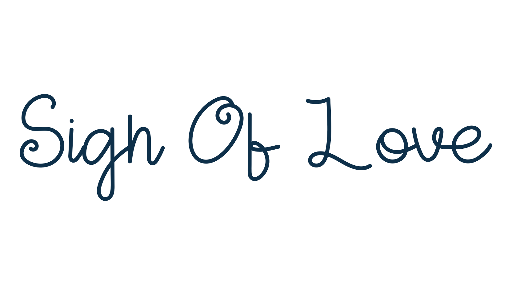 Sign Of Love, display market font preview