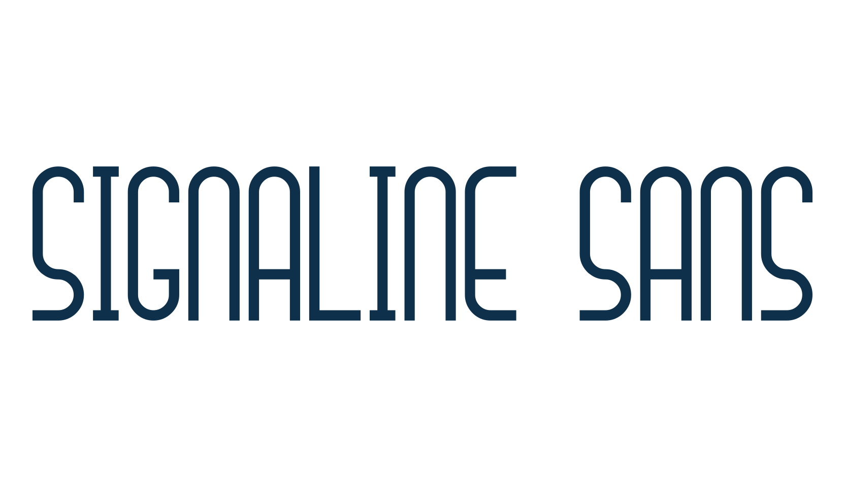 Signaline Sans, basic sans serif font preview
