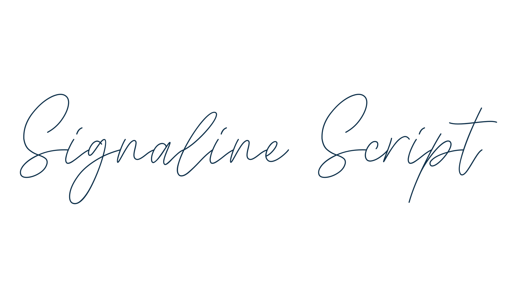 Signaline Script, script handwritten fancy decorative calligraphy font preview