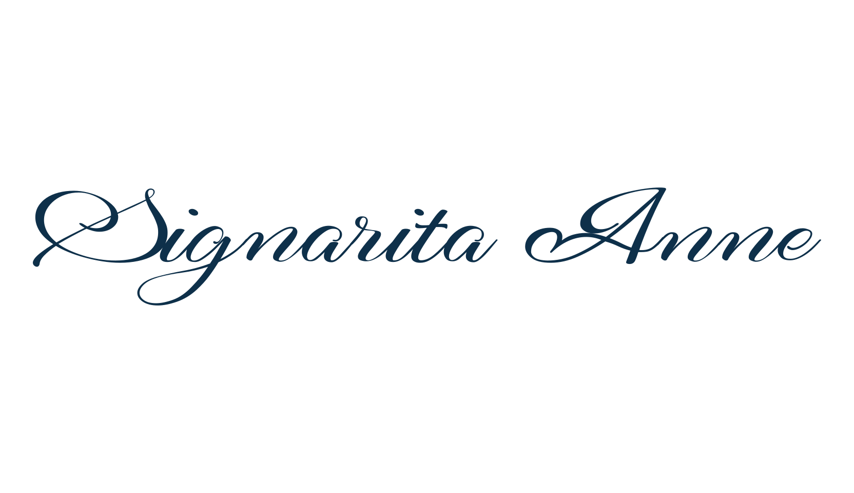 Signarita Anne, script calligraphy fancy decorative font preview