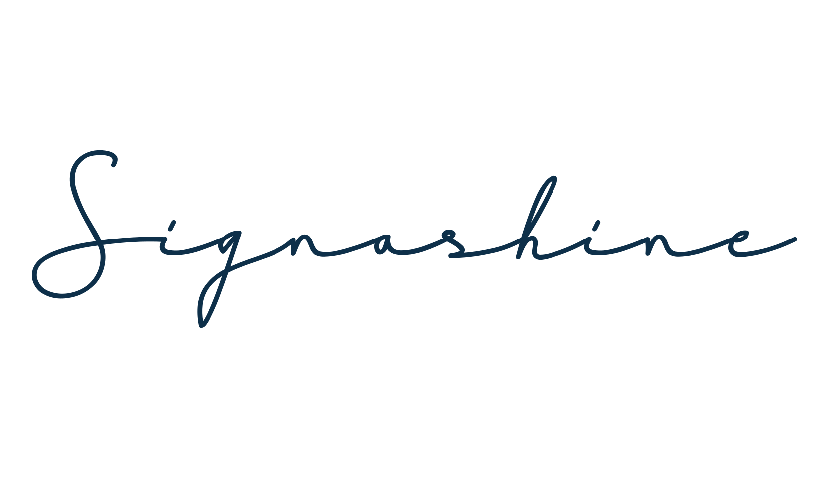 Signashine, script handwritten fancy decorative calligraphy font preview
