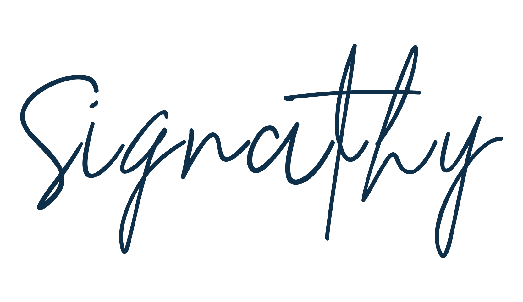 Signathy, handwriting font preview