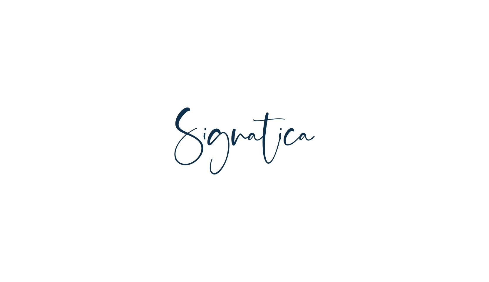 Signatica, script handwritten fancy decorative calligraphy font preview