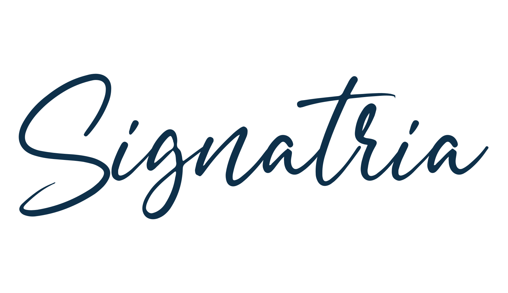 Signatria, handwriting font preview