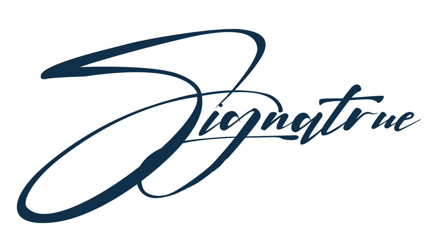Signatrue, brush font preview