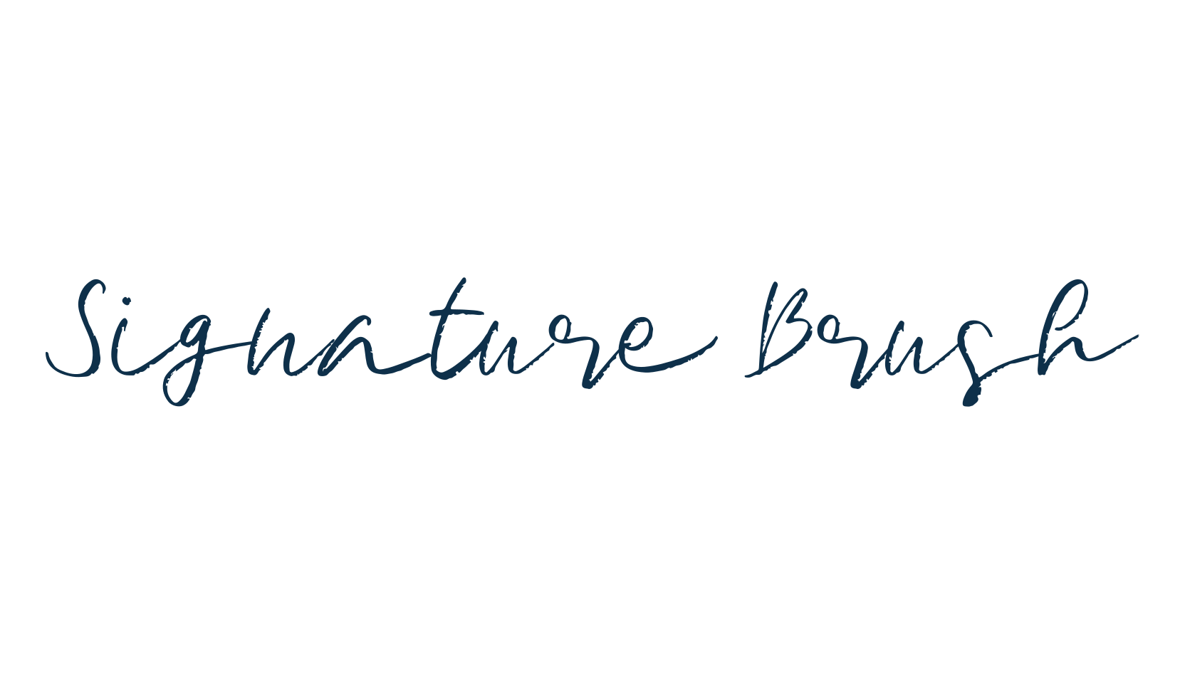 Signature Brush, script brush fancy decorative calligraphy font preview