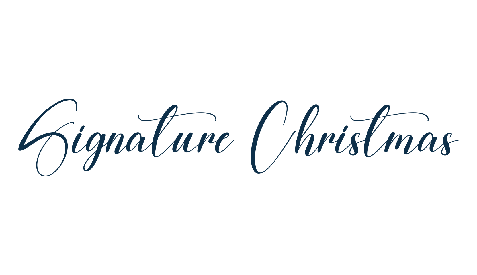 Signature Christmas, script calligraphy fancy decorative font preview