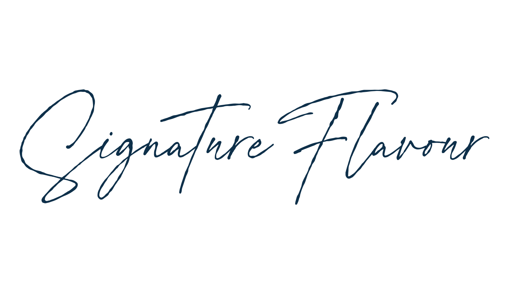 Signature Flavour, script handwritten fancy decorative calligraphy font preview