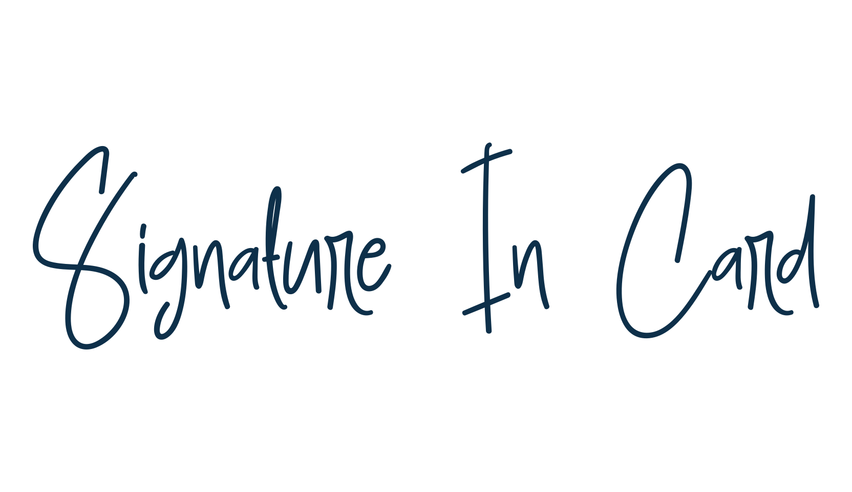 Signature In Card, script handwritten fancy decorative calligraphy font preview