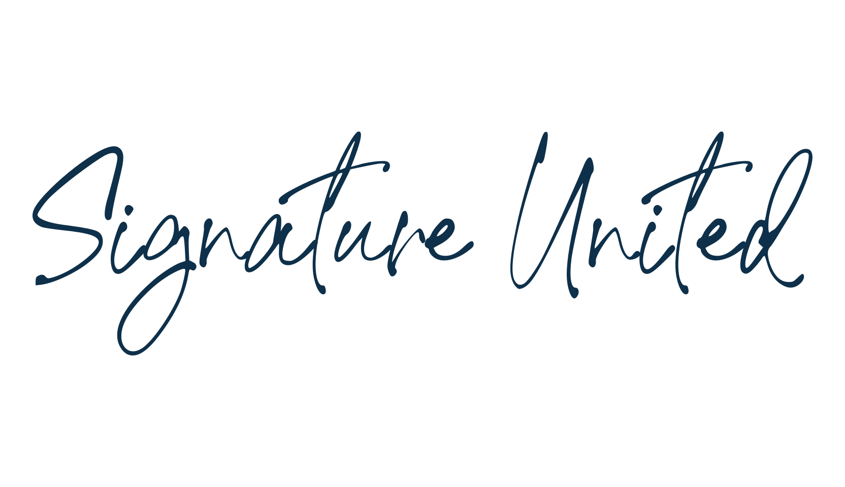 Signature United, script handwritten fancy decorative calligraphy font preview
