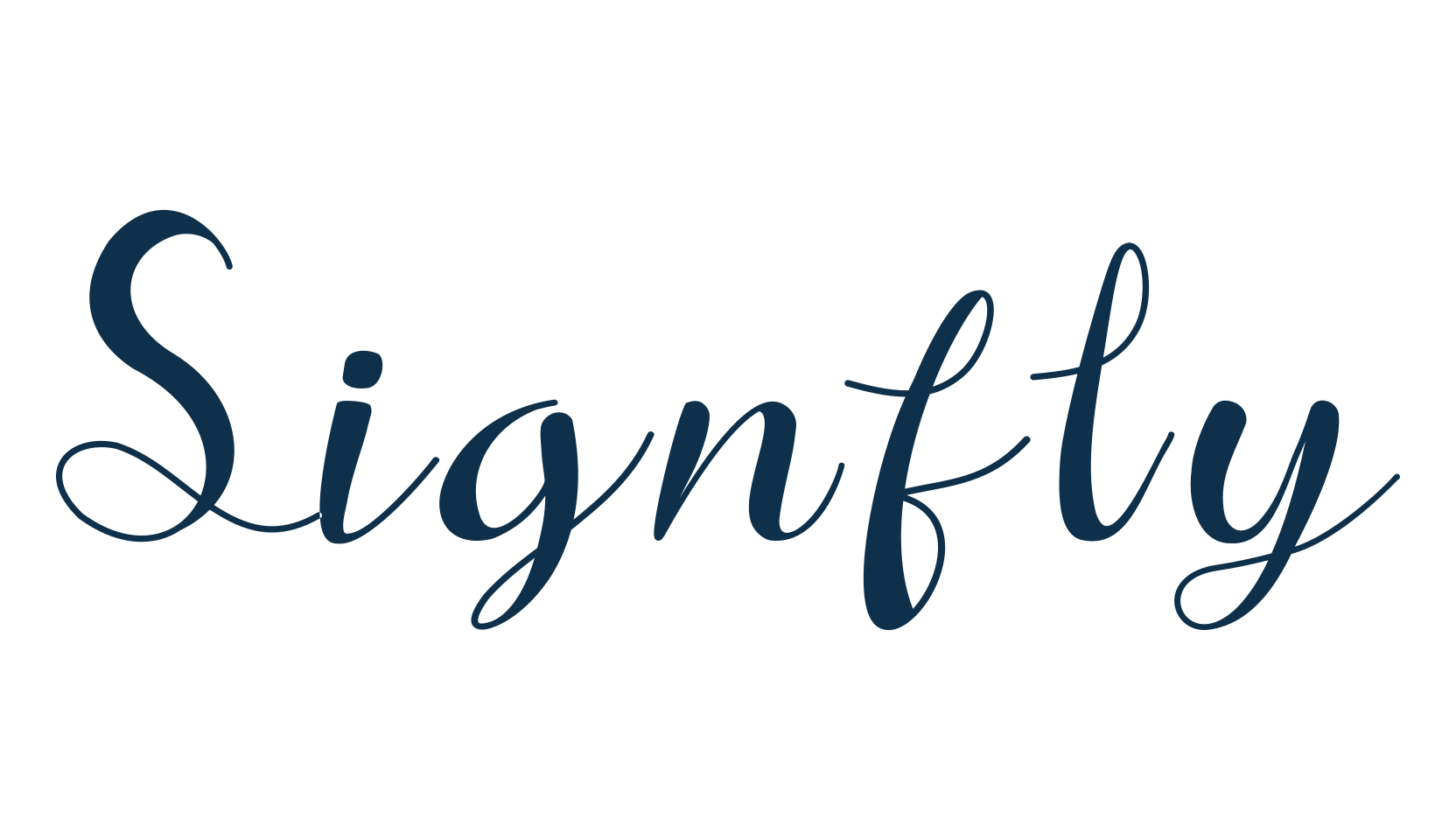 Signfly, script calligraphy fancy decorative font preview