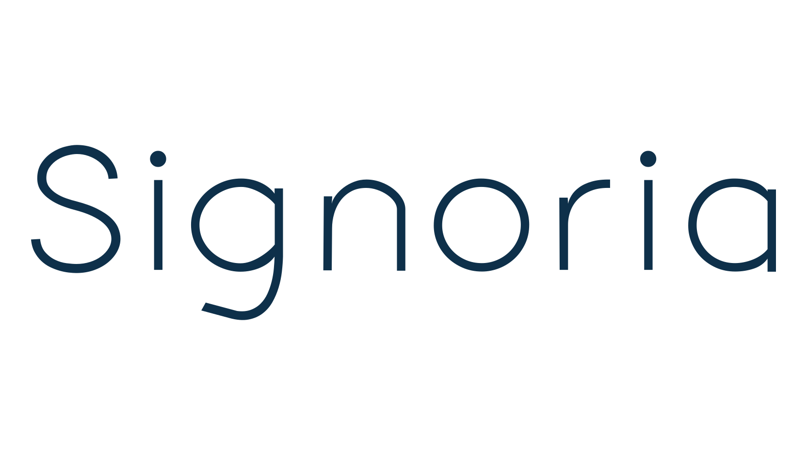 Signoria, sans serif font preview