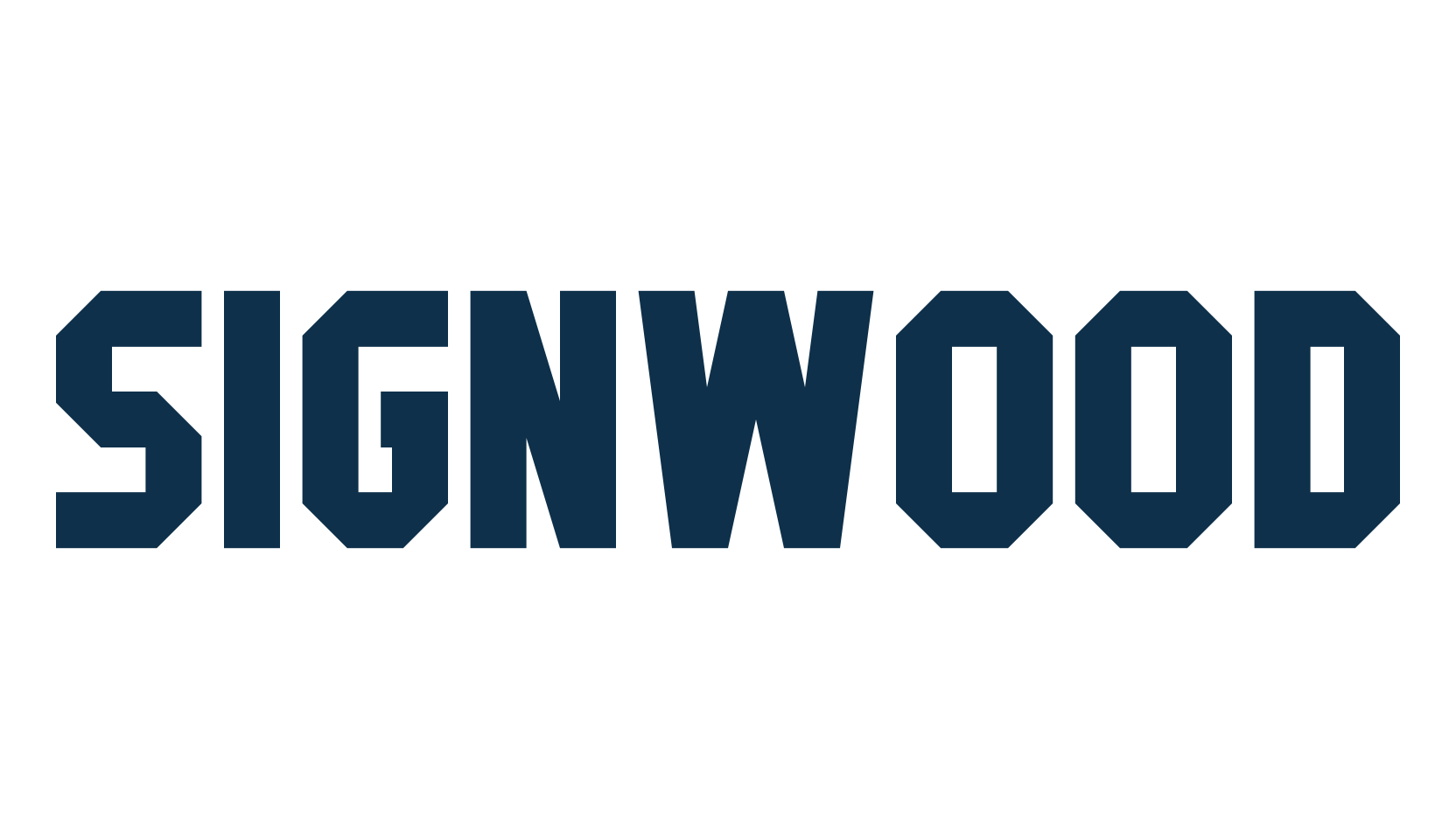 Signwood, old school font preview