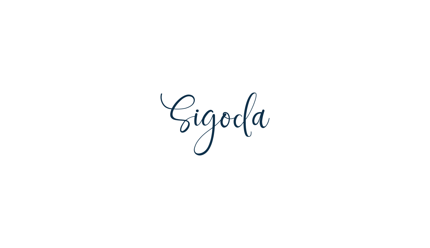 Sigoda, script calligraphy fancy decorative font preview