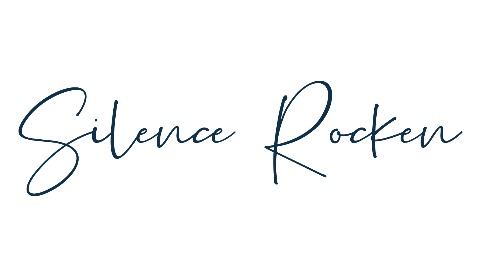 Silence Rocken, handwriting font preview