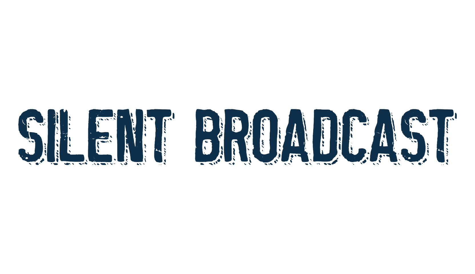 Silent Broadcast, fancy eroded decorative font preview