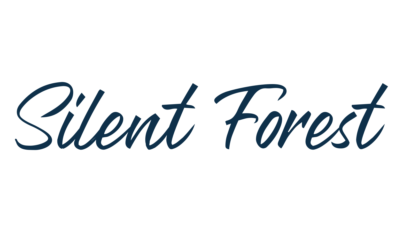 Silent Forest, handwriting font preview