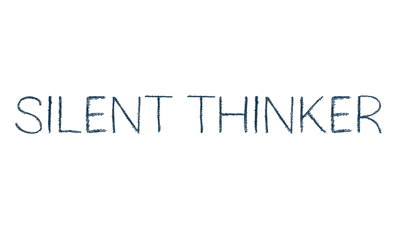 Silent Thinker, trash font preview