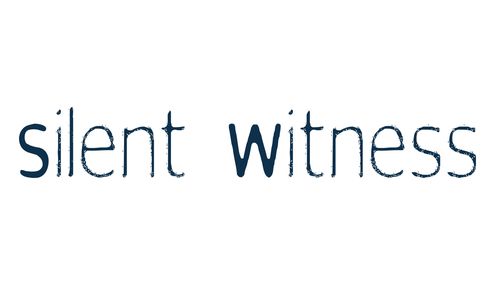 Silent Witness, fancy eroded decorative font preview