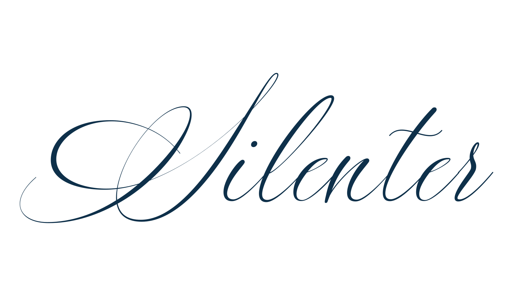 Silenter, script calligraphy fancy decorative font preview